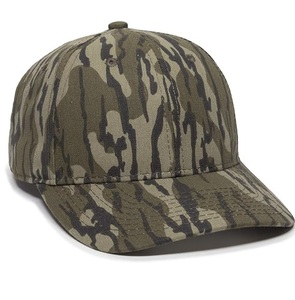 Casquette de baseball camouflage Bottomland 6 panneaux en sergé ajustée pour activités de plein air, chasse, pêche, randonnée – Casquettes Bottomland Snapback - Product Image 1