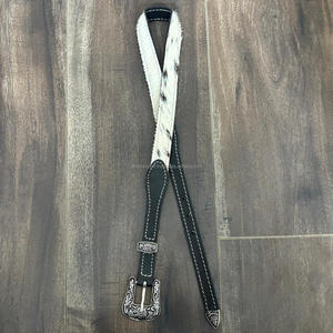 Hot Selling Latest Designer Genuine Cowhide Leather Western Hatband Unique Rustic Belt Adjustable Hatband <b>Accessories</b> for Cowboy - Product Image 4