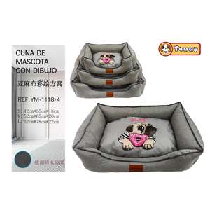 Cama para Mascotas Yommy con Estampado de Perro, Tallas S, M, L, Impermeable, Antideslizante, para Interiores - Product Image 1