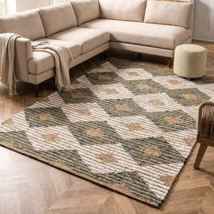 Hot Sale Kilim Geometric Pattern Area Rug5x10 Modern Style Weave Textured Non Slip Living Room Carpet Medium Pile Kilim Rugs - Product Image 1