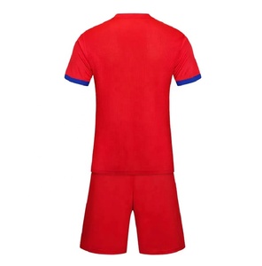 Uniforme de football unisexe personnalisé de qualité supérieure, 100% polyester, imprimé par transfert thermique, style unique, logo sur le haut, vente en gros, nouveau style, pas cher - Product Image 2