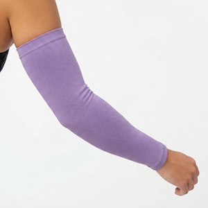 Manchons de cyclisme unisexes en spandex et polyester violet, anti-UV, protection solaire, séchage rapide, logo personnalisé, pour sports de plein air - Product Image 3