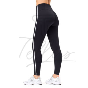 เสื้อผ้าพร้อมส่ง กางเกงโยคะผู้หญิง คุณภาพดี กางเกงเลกกิ้งผู้หญิง สกรีนโลโก้ได้ กางเกงเลกกิ้งผู้หญิง - Product Image 4