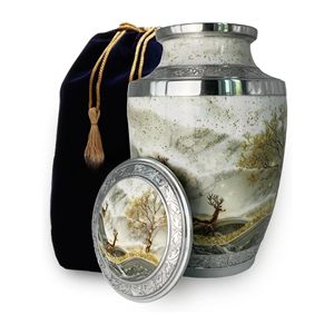 Urna Funeraria de Primera Calidad para Cenizas Humanas, Tamaño Adulto Completo, Urna Conmemorativa Masculina o Femenina, Tapa Roscada Segura, Inspirada en la Naturaleza - Product Image 2