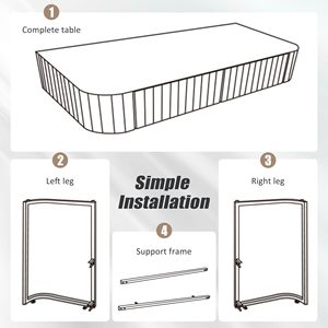 39\" Versatile <b>Mirrored</b> Makeup <b>Vanity</b> <b>Table</b> with Stainless Steel Base 2 Drawers Console Dressing Desk for Home Use - Product Image 6