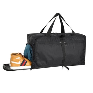 Bolsa de Viaje de Primera Calidad con Logotipo Personalizado, Gran Capacidad de Almacenamiento, Costuras Resistentes, Bolsa de Viaje Negra - Product Image 3