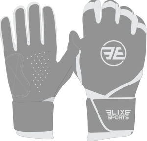 ELIXE SPORTS Professional Training Long Cuff Spandex/<b>Nylon</b> Breathable Durable Baseball Batting Gloves <b>Hook</b> Loop Closure Custom - Product Image 1