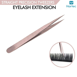 Volume Lash Tweezers For Eyelash Extensions, Curved Tip High Precision Tip Stainless Steel Makeup Beauty Care Tools - Product Image 4