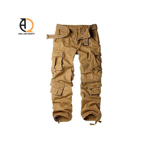 กางเกงคาร์โก้ผู้ชายลำลองหลายกระเป๋า - Product Image 1