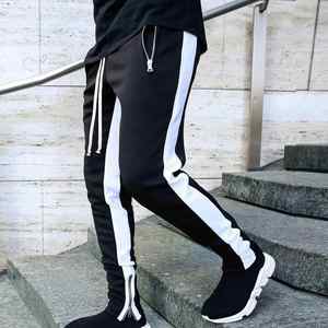 High Quality Custom Loose Sport <b>Trousers</b> For Man Button Side <b>Pockets</b> Training Joggers Pants <b>With</b> Elastic Cuffs Jogger Sweatpants - Product Image 3