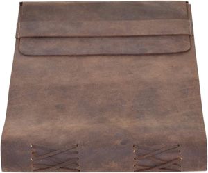 Carnet de notes en cuir véritable fait main, relié, vintage, rustique, avec fermeture magnétique, pour journal intime, journal de voyage et carnet de dessin - Product Image 3
