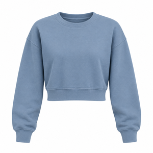 Sudadera de mujer con media cremallera, bolsillo frontal con logo, personalizable, de forro polar premium, cálida, para ropa urbana - Product Image 1