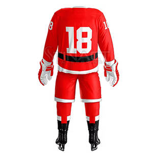 Jersey y Pantalones de Hockey sobre Hielo Personalizados para Hombre, Hechos con Tela Resistente, Diseñados para Entrenamientos y Partidos - Product Image 3