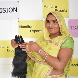 Cabello vietnamita crudo 100% Virgen del vendedor alineado con cutícula, mechones largos de 8-32 pulgadas, cabello humano suelto de onda profunda Bodywave - Product Image 5