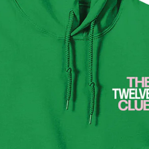 AKA เสื้อฮู้ดปักลาย The Twelve Club 12 สีเขียว ผลิตจากผ้าฝ้ายพรีเมียมเนื้อนุ่ม แบบสวมหัว มีฮู้ด สำหรับทุกเพศ - Product Image 6