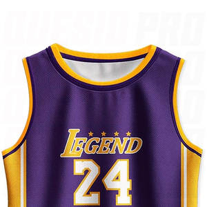 Uniforme de Baloncesto Ligero para Hombre, Conjunto de Camiseta y Pantalones Cortos de Baloncesto Morados de Alta Calidad para Deportes de Equipo - Product Image 3