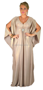 Plain Fashionable Muslim Womens <b>Kaftan</b> With Stylish Sleeves Design - Product Image 1