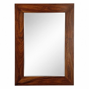 กระจกขอบเอียงกรอบไม้ชีแชมขายส่ง |   ของตกแต่งบ้านทำมือ - Product Image 1