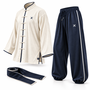 Vêtements et uniformes de Tai Chi pour hommes |   Ivoire Noir Bleu Vert Violet |   Fabricant |   Vêtements de sport et d'arts martiaux |   Kimono de Jiu-Jitsu Brésilien | - Product Image 3