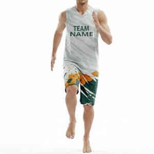 ชุดยูนิฟอร์มบาสเก็ตบอลแบบซับลิเมชั่นสำหรับผู้ชายขายส่ง เสื้อบาสเก็ตบอลแบบกำหนดเอง ชุดยูนิฟอร์มบาสเก็ตบอลแบบกลับด้านได้สำหรับผู้หญิง - Product Image 5