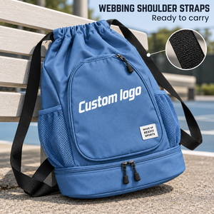 Bolsa de Pádel Personalizada con Impresión Personalizada, Compartimento con Cremallera Inferior, Bolsillos Laterales de Malla para Deportes Diarios en la Cancha, Viajes, OEM - Product Image 4