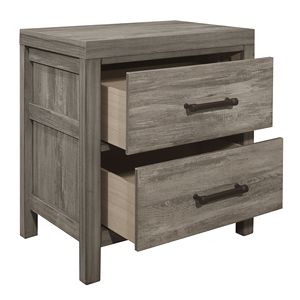 Comodino in stile rustico a 2 cassetti, - Product Image 4