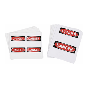 Étiquettes vierges Brady en polyester imprimables au laser, pack varié pour signalétique de sécurité flexible - Product Image 1