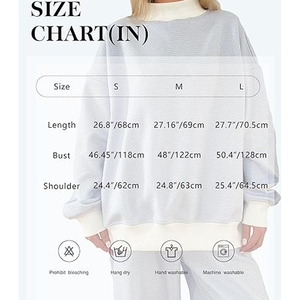 เสื้อฮู้ดคอเต่าผ้าฝ้ายฟลีซปักลายสำหรับผู้หญิง OEM รับผลิตตามสั่ง ขายส่งจำนวนมาก เสื้อผ้าลำลอง - Product Image 5