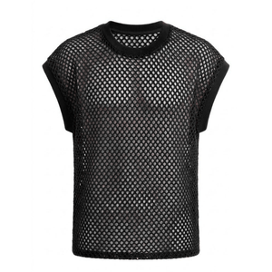 Débardeur de sport en mesh personnalisé, haute qualité, sans manches, respirant, pour la gym, le basketball et l'entraînement - Product Image 4