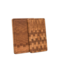 Tabla de cortar de madera de veta completa ecológica al por mayor, tabla de cortar de cocina reversible de alta resistencia para carne - Product Image 5