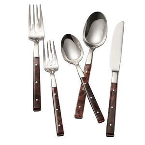 Juego de cubiertos de diseño superventas para desayuno, cuchara y cuchillo de acero inoxidable con acabado espejo - Product Image 6