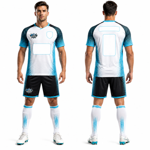 High Performance <b>Soccer</b> Uniform Sets Sports Mesh Fabric Anti Pilling Full Color Sublimation Custom Size Team Kit - Product Image 1