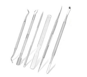 Kit Profesional de Herramientas para Uñas Encarnadas de Acero Inoxidable Quirúrgico, Lima y Extractores para Uñas Encarnadas, Tratamiento de Manicura y Pedicura - Product Image 1