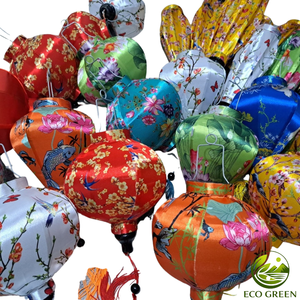 Handmade Hoi An Lantern Decorative Vietnamese Silk Lamp for Photography Studio and Creative Space Interior - Product Image 6