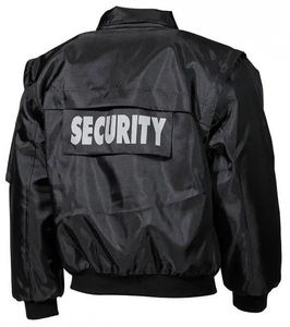 Chaqueta de Patrulla para Bicicleta con Mangas Desmontables Impermeables de Alta Calidad al por Mayor, Forro Extraíble, Uniforme de Guardia de Seguridad de Dos Tonos para Invierno - Product Image 4