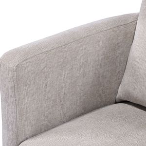 Poltrona Girevole Sutton in Lino, Elegante Arredamento per Soggiorno - Product Image 2
