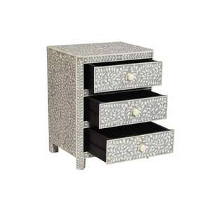 Handmade Bone inlay <b>bedside</b> nightstand - Product Image 3