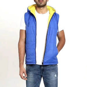 Chaleco Acolchado de Lona para Hombre, de Alta Calidad, Talla Grande, Impermeable, Reversible, Invierno, Personalización OEM, Diseño Personalizado con Logotipo - Product Image 1
