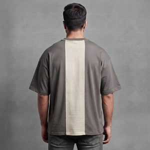 เสื้อยืดผู้ชายสไตล์วินเทจ รุ่นใหม่ล่าสุด ปี 2026 พิมพ์ลายโลโก้แบบ DTF  ทรงโอเวอร์ไซส์  รักษ์โลก  สองสี  ทรงหลวม  ผ้าฝ้าย 100% ระบายอากาศได้ดี - Product Image 4