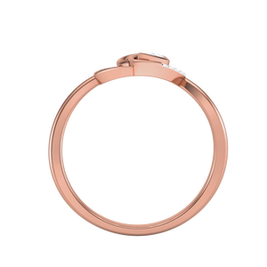 Élégante bague en or en forme de cœur pour femme, avec diamant moissanite taille poire, bijou romantique de promesse - Product Image 5