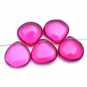 <b>Pink</b> Tourmaline 13mm-14mm Smooth Heart Briolette Bead Natural Rubellite Tourmaline Hydro Color Quartz Gemstone Beads For Jewelry - Product Image 3