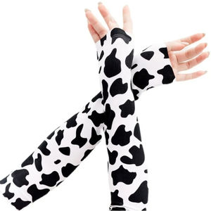 Manchons de bras unisexes imprimé vache, protection anti-UV, compression, équipement de sport et cyclisme, légers, respirants, en Spandex et Polyester - Product Image 4