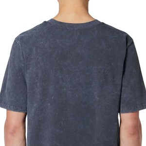 เสื้อยืดคอตตอนเนื้อหนักแบบใหม่ ล้างสีด้วยกรด ทรงโอเวอร์ไซส์ ไหล่ตก ระบายอากาศได้ดี ผ้าถัก  ไซส์พลัสสำหรับผู้ชาย - Product Image 4