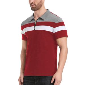 Venta al por mayor en blanco personalizado transpirable de secado rápido antiarrugas anti-pilling Anti-Shrink ecológico camisas de polo con cremallera - Product Image 3