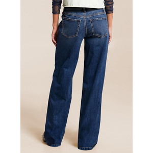 Women's Denim Jeans High Waist Straight Leg Regular Fit Medium Rise Breathable Eco-Friendly Summer Casual Wear Light Color Pants - Product Image 3