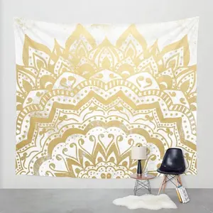 New Gold ORION JEWEL MANDALA Walls Tapestry.