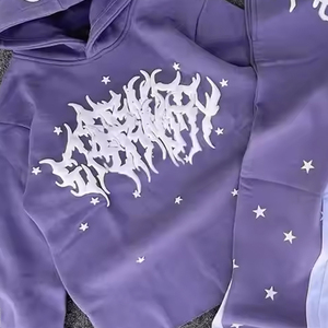 Chándal Antiarrugas para Hombre con Estampado Puff, Ropa Casual de Primera Calidad, Últimos Diseños, Chándal con Estampado Puff para Hombre con Logotipo/Color Personalizado - Product Image 2
