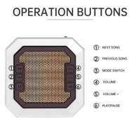 Haut-parleur intelligent de coran de prise de mur pour le lecteur en plastique d'Islam d'USB de radio de lumière LED de Bluetooth avec la commande à distance tactile avec l'application