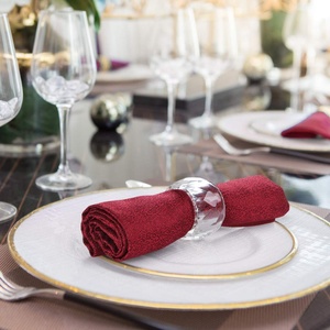 ที่ใส่ผ้าเช็ดปากคริสตัลแบบไดคัท ของตกแต่งโต๊ะหรูหรา สำหรับงานเลี้ยงอาหารค่ำ งานแต่งงาน โรงแรม งานจัดเลี้ยง จำหน่ายจำนวนมาก - Product Image 5