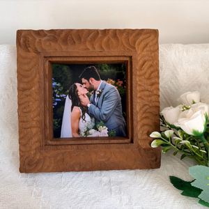 กรอบรูปไม้เนื้อแข็งทำมือสุดหรู ดีไซน์ธรรมชาติ สำหรับตั้งโชว์บนโต๊ะ เหมาะสำหรับบ้าน สำนักงาน ห้องนั่งเล่น สไตล์วินเทจ ตกแต่งอย่างมีระดับ - Product Image 6